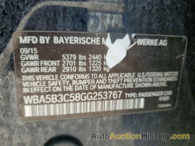 BMW 5 SERIES XI, WBA5B3C58GG253767