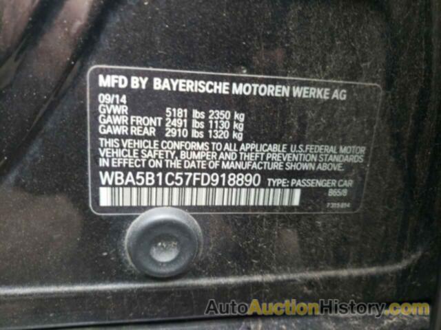 BMW 5 SERIES I, WBA5B1C57FD918890