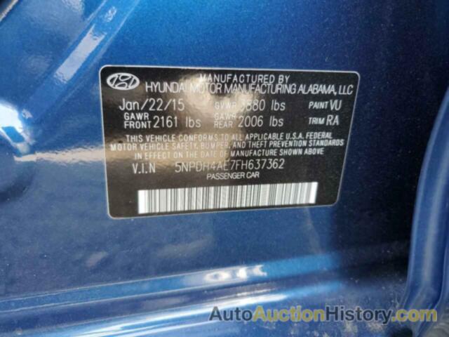 HYUNDAI ELANTRA SE, 5NPDH4AE7FH637362