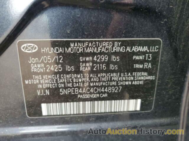 HYUNDAI SONATA GLS, 5NPEB4AC4CH448927