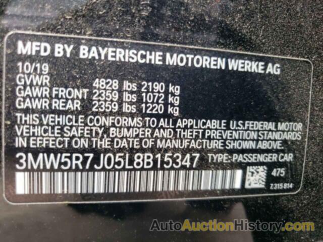 BMW 3 SERIES, 3MW5R7J05L8B15347