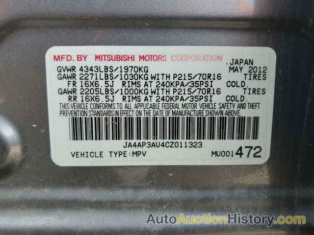 MITSUBISHI OUTLANDER ES, JA4AP3AU4CZ011323