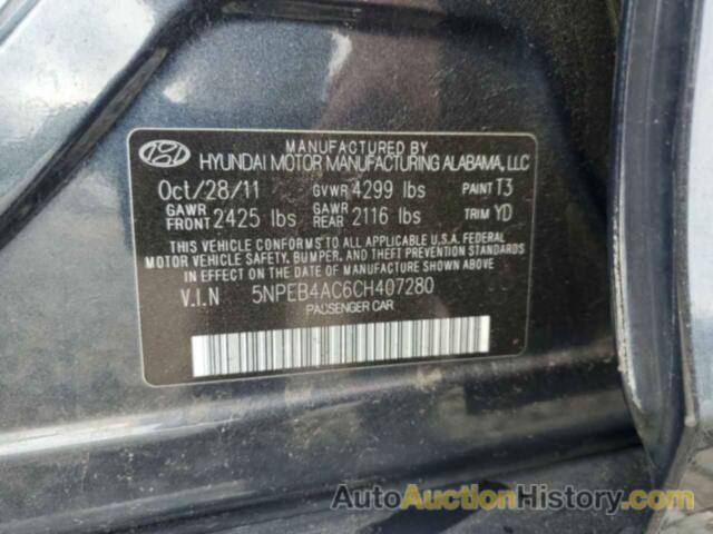 HYUNDAI SONATA GLS, 5NPEB4AC6CH407280