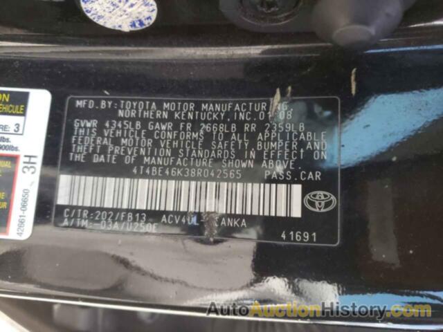 TOYOTA CAMRY CE, 4T4BE46K38R042565