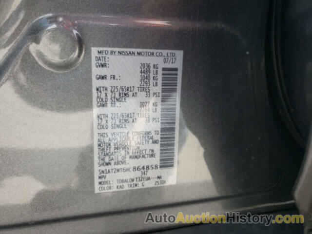 NISSAN ROGUE S, 5N1AT2MT6HC864858