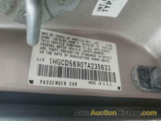 HONDA ACCORD VALUE, 1HGCD5690TA235633