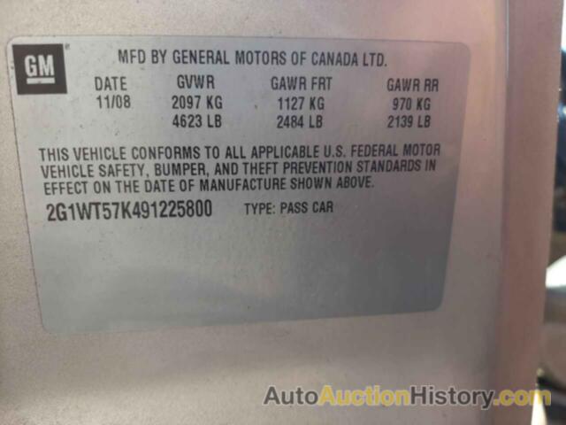 CHEVROLET IMPALA 1LT, 2G1WT57K491225800