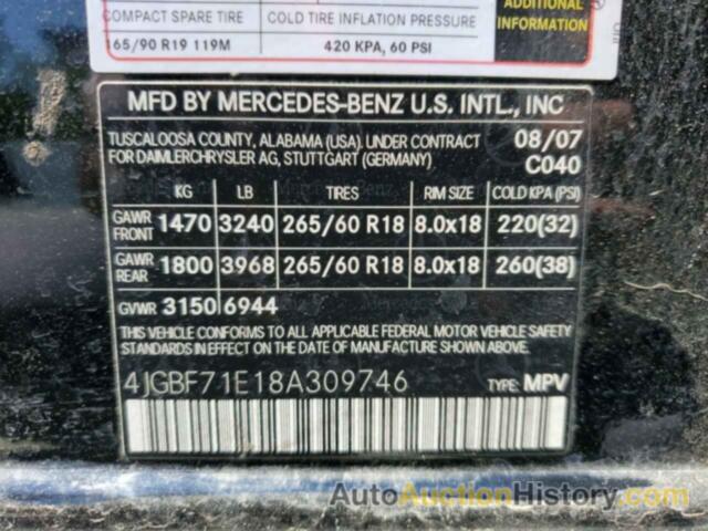 MERCEDES-BENZ GL-CLASS 450 4MATIC, 4JGBF71E18A309746