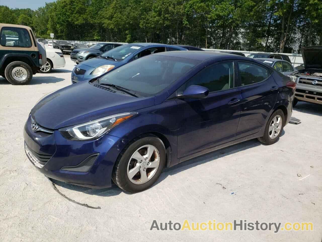 2014 HYUNDAI ELANTRA SE, 5NPDH4AE3EH533000