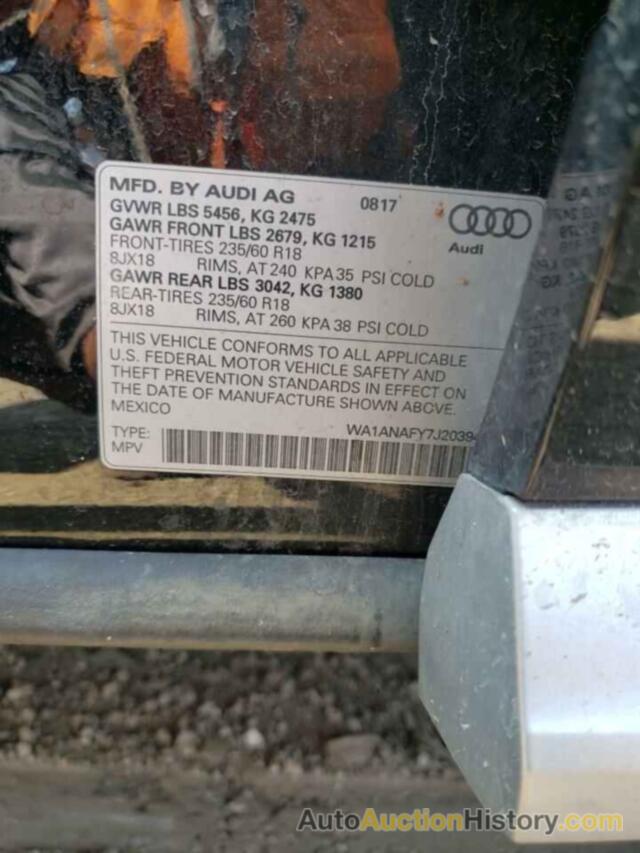 AUDI Q5 PREMIUM, WA1ANAFY7J2039452