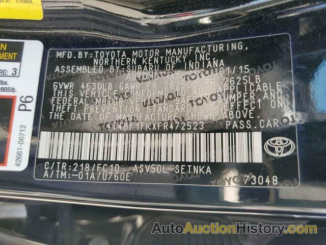 TOYOTA CAMRY LE, 4T4BF1FKXFR472523