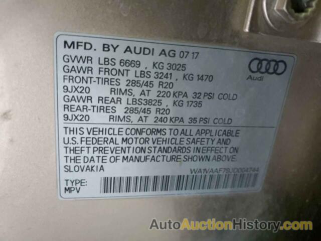 AUDI Q7 PRESTIGE, WA1VAAF79JD004744