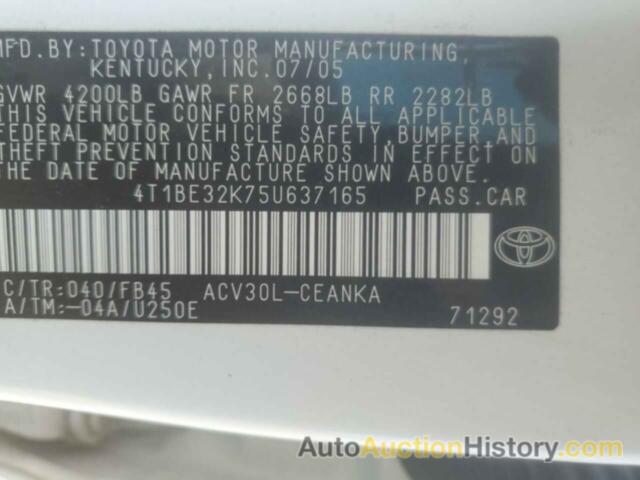 TOYOTA CAMRY LE, 4T1BE32K75U637165