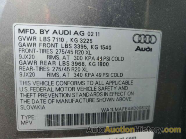 AUDI Q7 PREMIUM PLUS, WA1LMAFE4BD008120