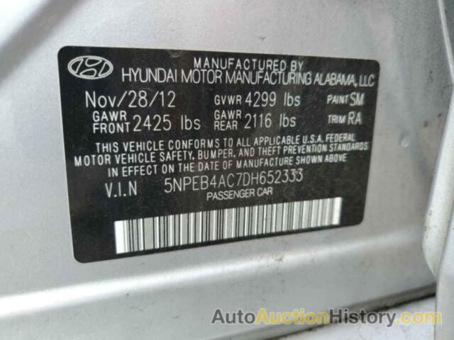 HYUNDAI SONATA GLS, 5NPEB4AC7DH652333