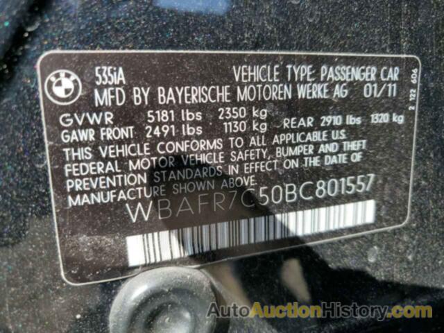 BMW 5 SERIES I, WBAFR7C50BC801557