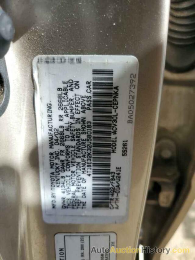 TOYOTA CAMRY LE, 4T1BE32K32U580183