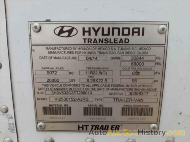HYUNDAI TRAILER, 3H3V532C3FT206010