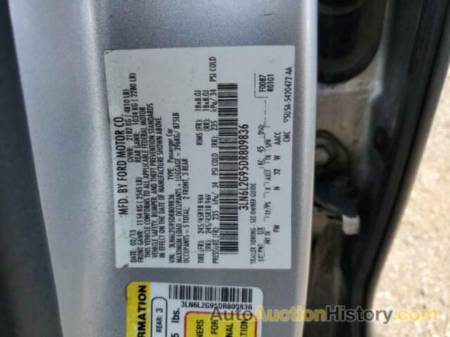 LINCOLN MKZ, 3LN6L2G95DR809836