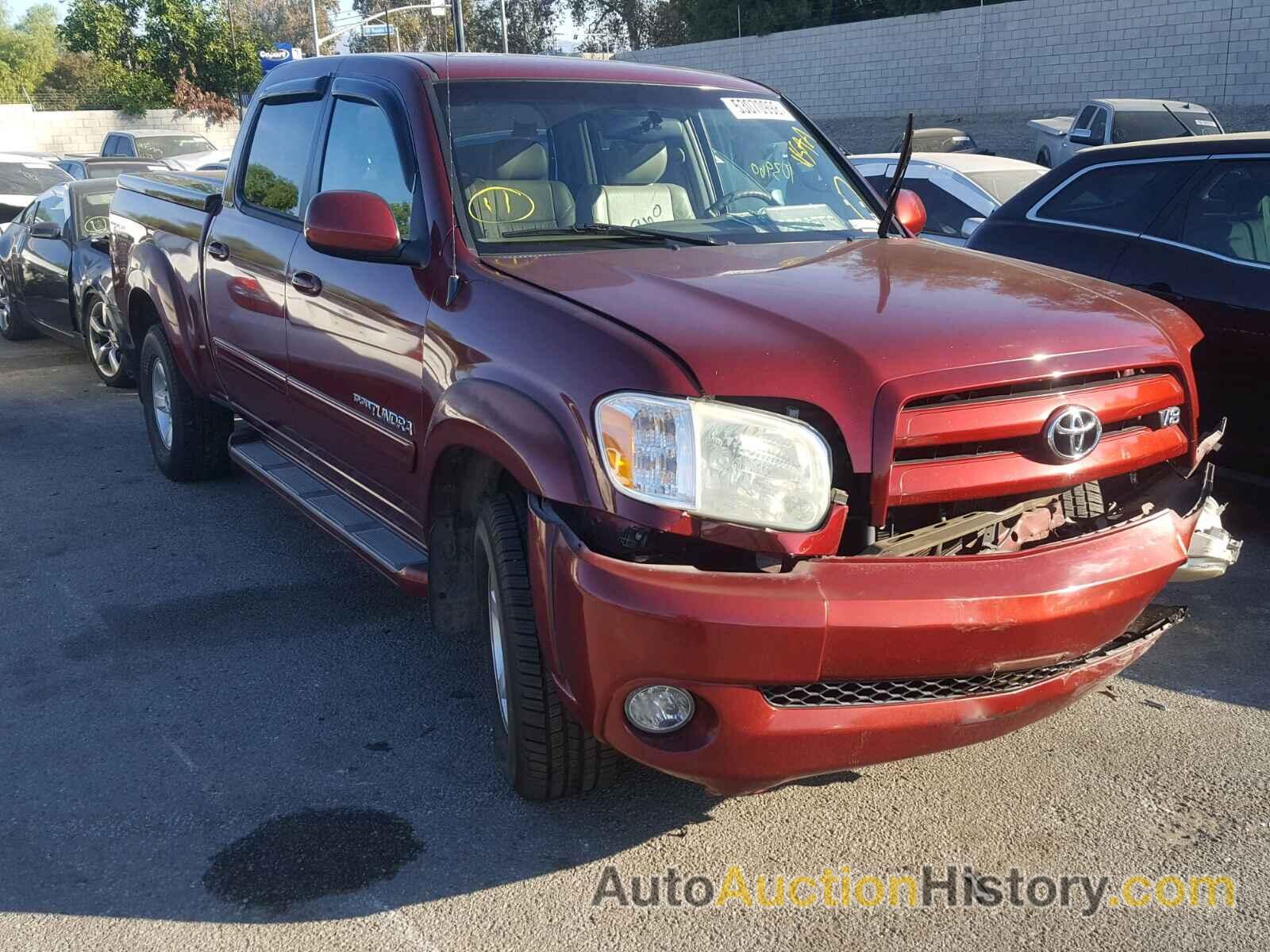 2005 TOYOTA TUNDRA DOUBLE CAB LIMITED, 5TBET38155S488841