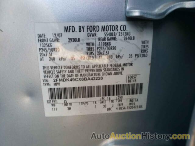 FORD EDGE LIMITED, 2FMDK49CX8BA42228