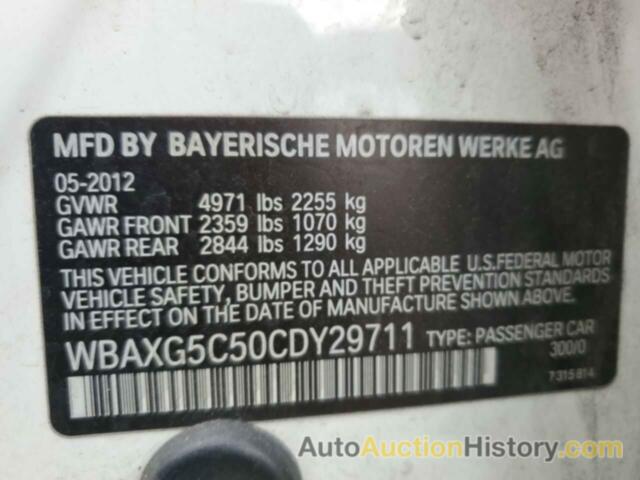 BMW 5 SERIES I, WBAXG5C50CDY29711