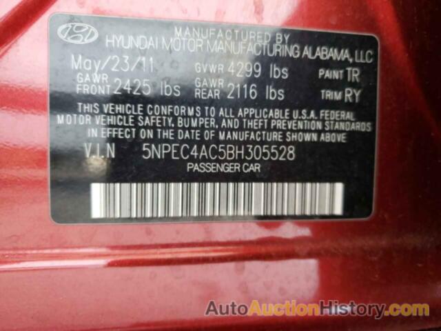 HYUNDAI SONATA SE, 5NPEC4AC5BH305528