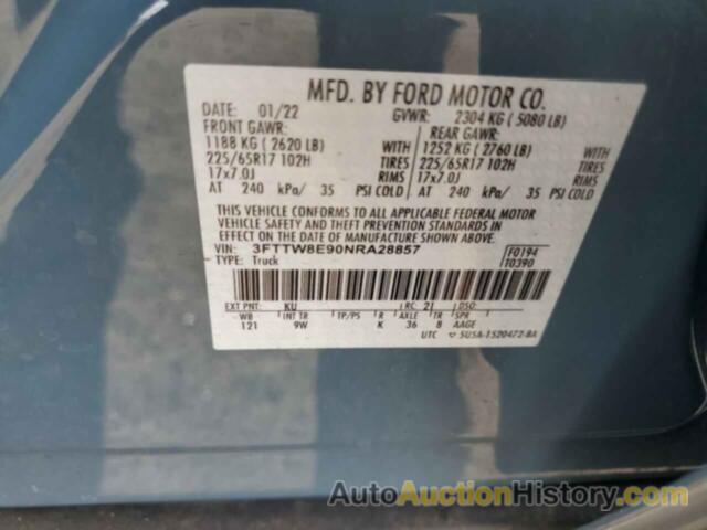 FORD MAVERICK XL, 3FTTW8E90NRA28857