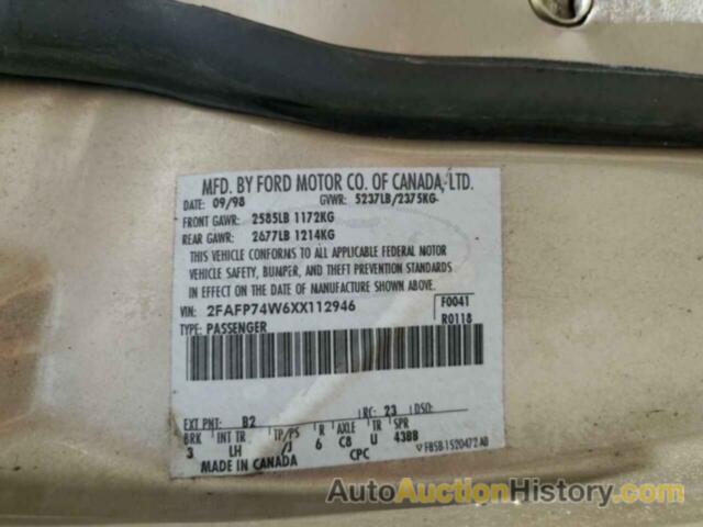 FORD CROWN VIC LX, 2FAFP74W6XX112946