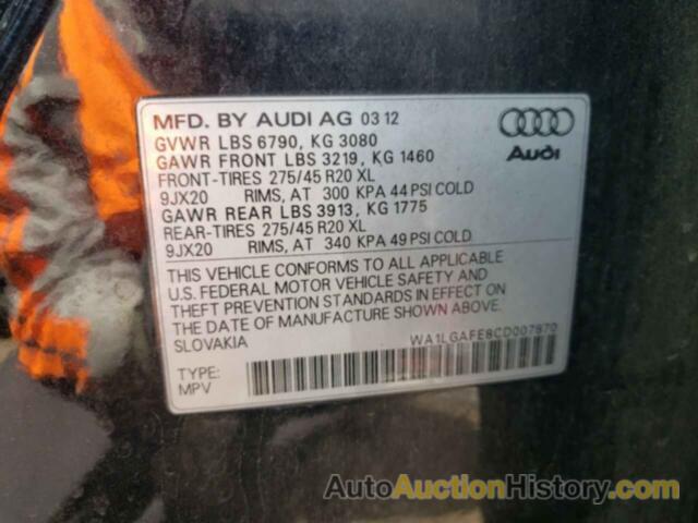 AUDI Q7 PREMIUM PLUS, WA1LGAFE8CD007870