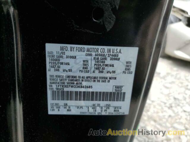 FORD All Models, 1FTRX07W23KB62685