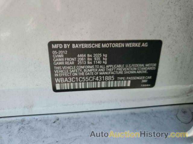 BMW 3 SERIES I SULEV, WBA3C1C55CF431885