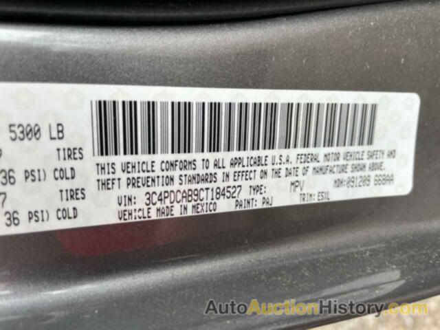 DODGE JOURNEY SE, 3C4PDCAB9CT184527