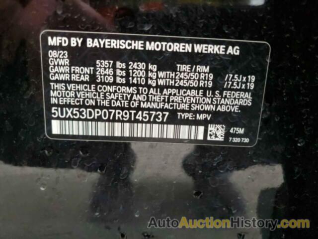 BMW X3 XDRIVE30I, 5UX53DP07R9T45737