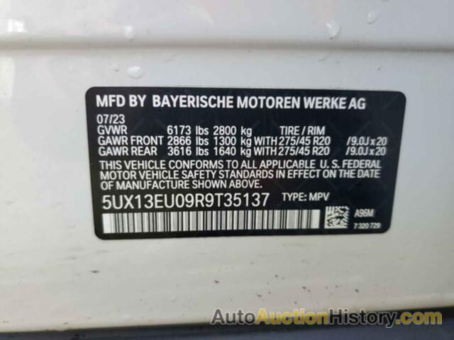 BMW X5 SDRIVE 40I, 5UX13EU09R9T35137