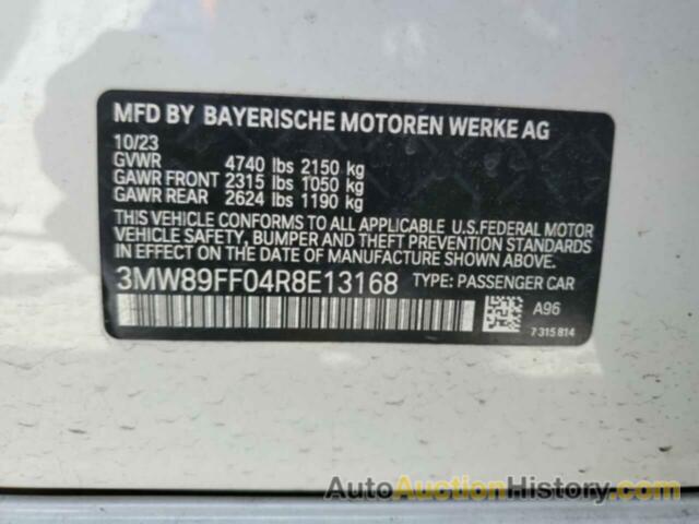 BMW 3 SERIES, 3MW89FF04R8E13168