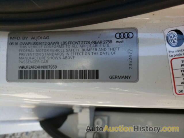 AUDI A6 PREMIUM PLUS, WAUF2AFC4HN007959