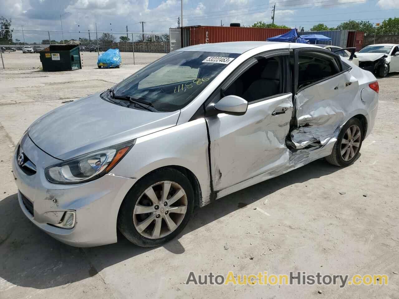 2013 HYUNDAI ACCENT GLS, KMHCU4AEXDU284606