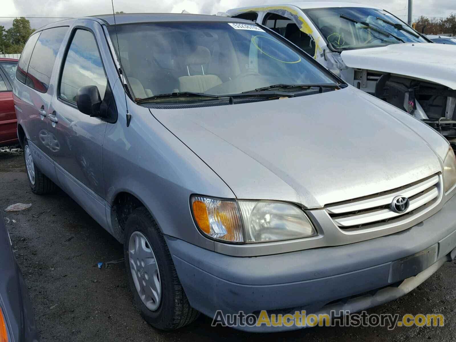 2001 TOYOTA SIENNA CE, 4T3ZF19CX1U351892