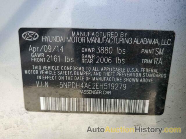 HYUNDAI ELANTRA SE, 5NPDH4AE2EH519279