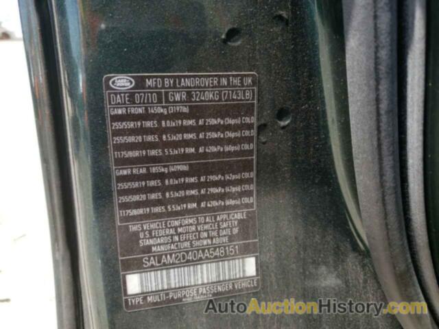 LAND ROVER LR4 HSE PLUS, SALAM2D40AA548151