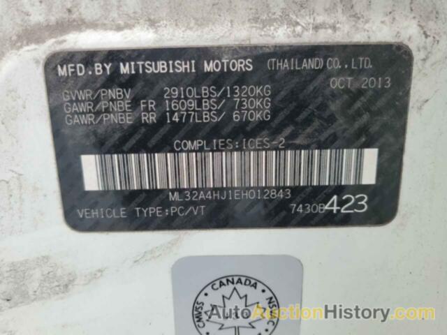 MITSUBISHI MIRAGE ES, ML32A4HJ1EH012843