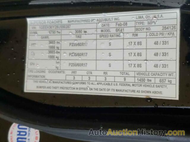 CADILLAC ALL OTHER, 1GEEK90Y28U550287