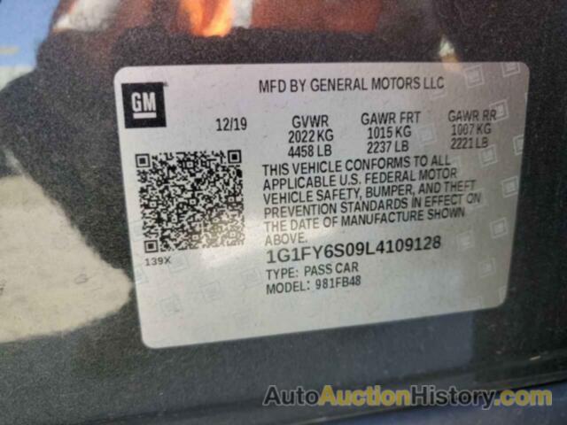 CHEVROLET BOLT LT, 1G1FY6S09L4109128