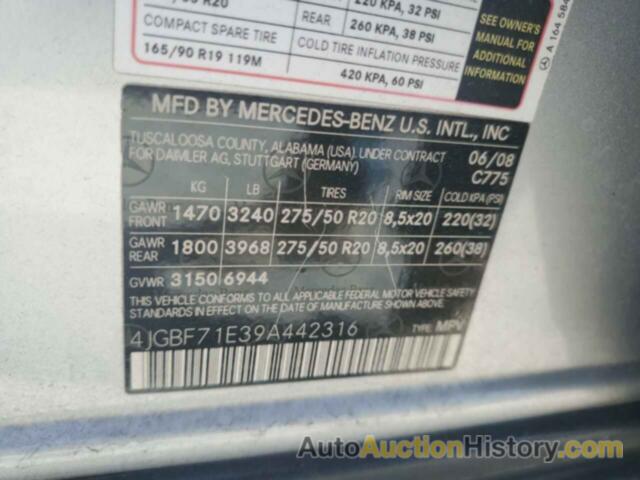 MERCEDES-BENZ GL-CLASS 450 4MATIC, 4JGBF71E39A442316