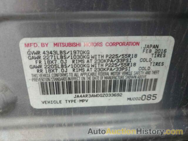 MITSUBISHI OUTLANDER ES, JA4AR3AW0GZ033692