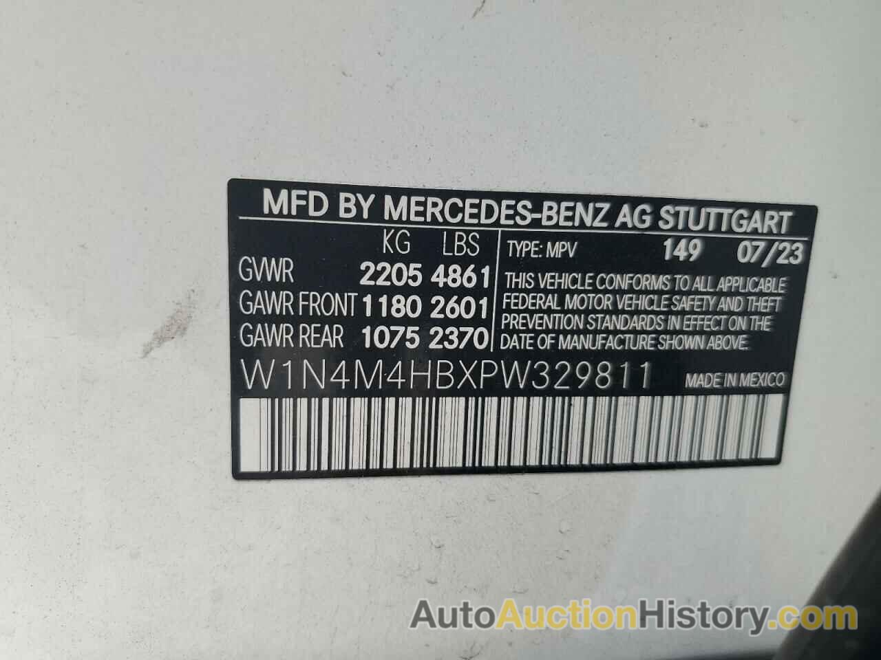 MERCEDES-BENZ GLB-CLASS 250 4MATIC, W1N4M4HBXPW329811