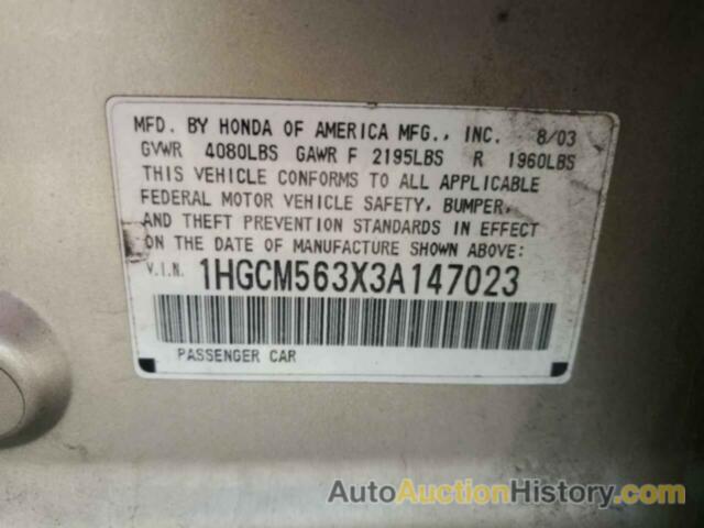 HONDA ACCORD LX, 1HGCM563X3A147023