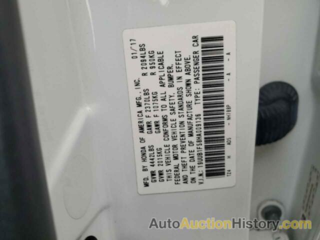 ACURA TLX TECH, 19UUB1F58HA009136