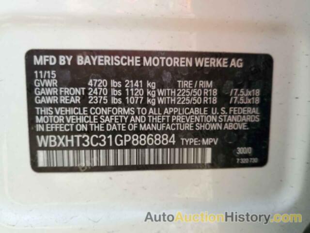 BMW X1 XDRIVE28I, WBXHT3C31GP886884